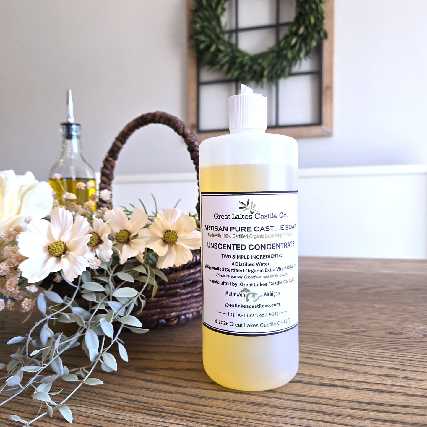 ARTISAN PURE LIQUID CASTILE SOAP CONCENTRATE (QUART)