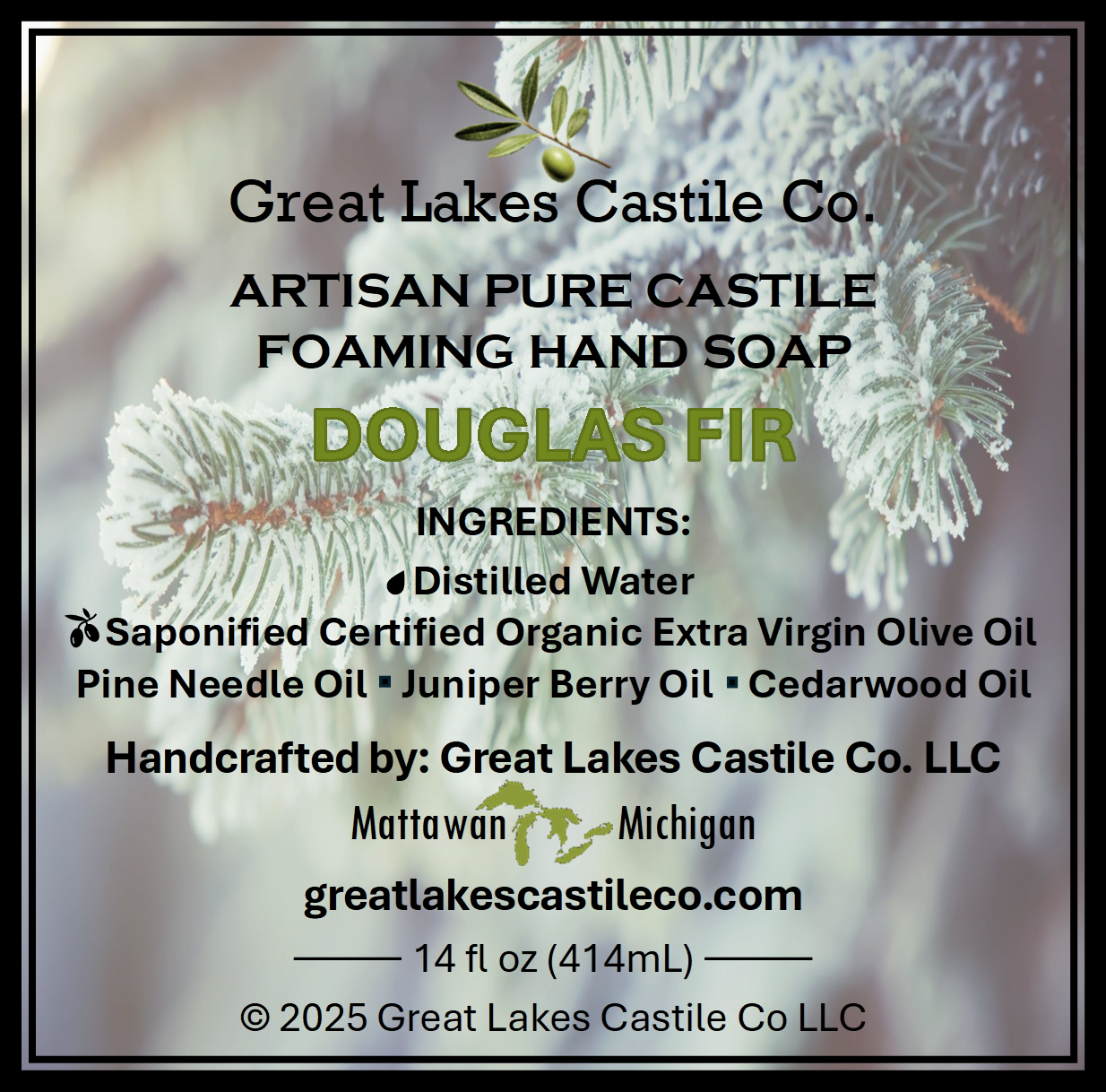ARTISAN PURE CASTILE FOAMING HAND SOAP