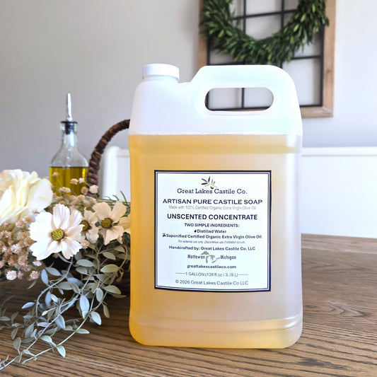 ARTISAN PURE LIQUID CASTILE SOAP CONCENTRATE (GALLON)